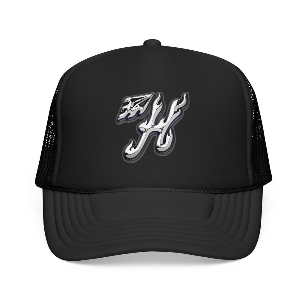 Chrome H Hat Black