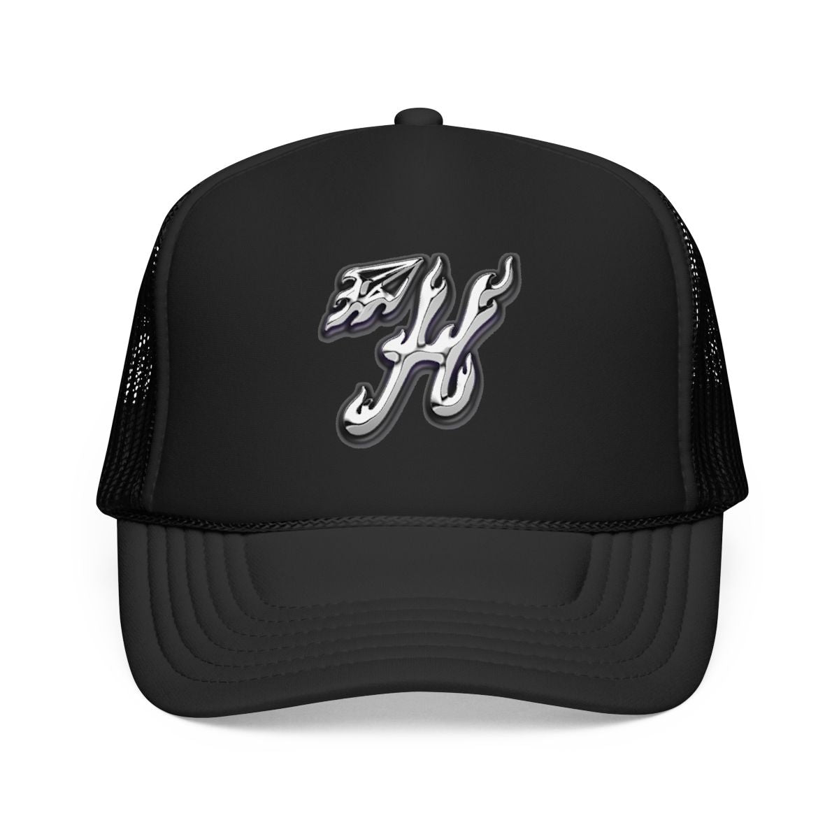 Chrome H Hat Black
